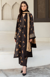 Baroque - Winter 3PC Khaddar Digital Printed Dress - BFU0440